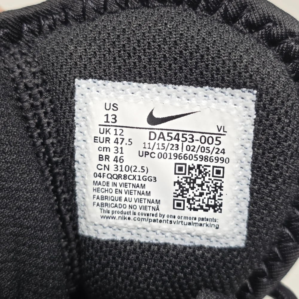 Nike mens size